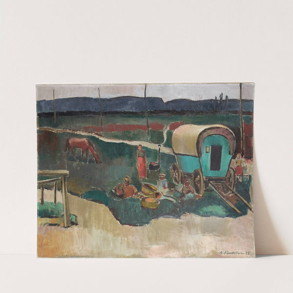 Gypsy Camp In Alsace by Arnold Fiechter