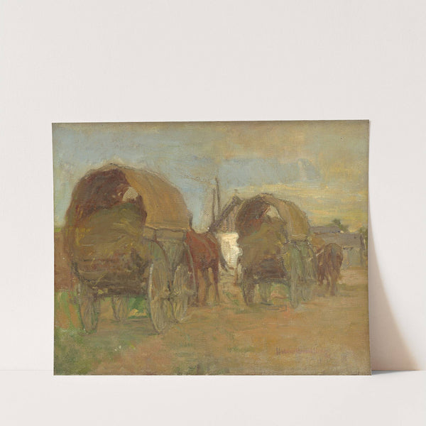 Gypsy Caravans by Elemír Halász-Hradil