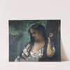 Gypsy In Reflection by Gustave Courbet