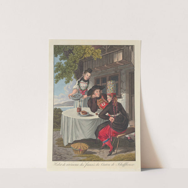 Habit de cérémonie des fiancés du Canton de Schaffhouse (1808) by Joseph Reinhart