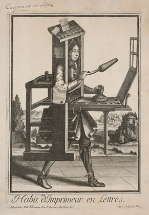 Habit d’Imprimeur en lettres (Printer’s costume) (1680)