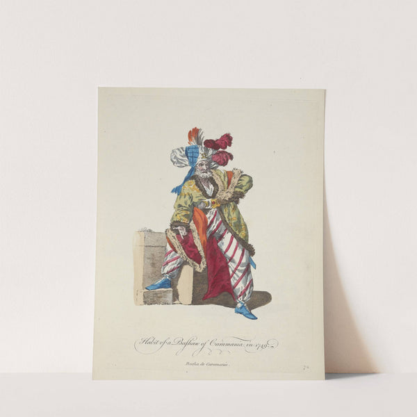 Habit of a bashaw of Caramania in 1749. Bacha de Caramanie. (1757-1772) by Charles Grignion