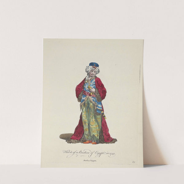 Habit of a bashaw of Egypt in 1749. Bacha d’Egipte. (1757-1772) by Charles Grignion