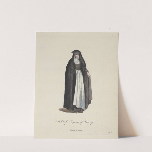 Habit of a Beguine of Antwerp. Beguine d’Anvers. (1757-1772) by Charles Grignion