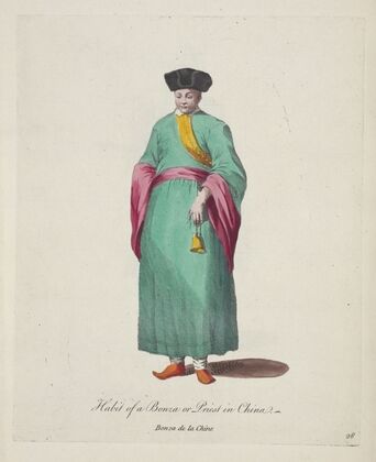Habit of a Bonza or priest in China. Bonza de la Chine. (1757-1772)