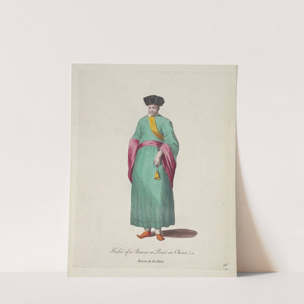 Habit of a Bonza or priest in China. Bonza de la Chine. (1757-1772) by Charles Grignion