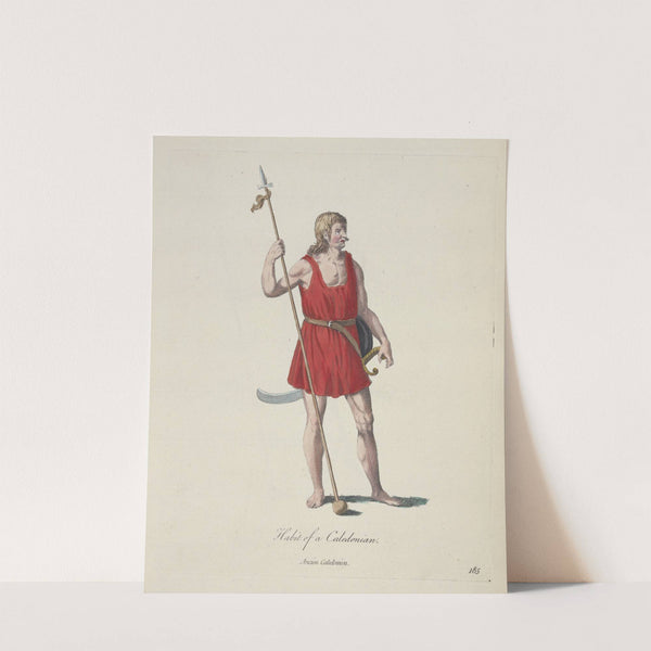 Habit of a Caledonian. Ancien Caledonien. (1757-1772) by Charles Grignion