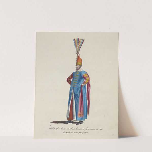 Habit of a captain of an hundred Janisaries in 1568. Captain de cent Janissaires. (1757-1772) by Charles Grignion