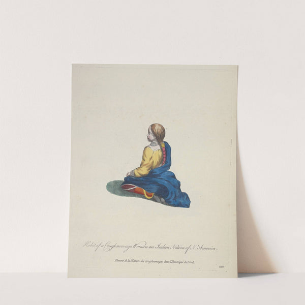 Habit of a Coughnonaga woman an Indian Nation of North America (1757-1772) by Charles Grignion