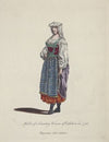 Habit of a country woman of Clabria in 1768. Paysanne de la Calabre. (1757-1772)