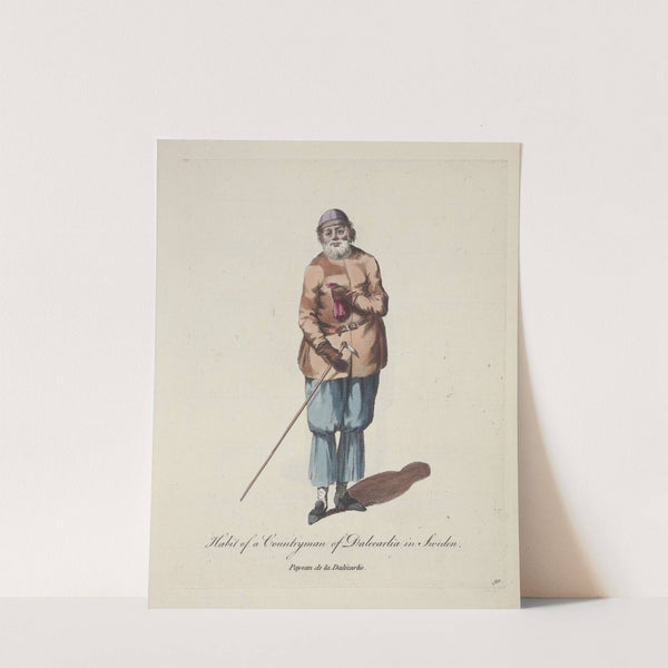 Habit of a countryman of Dalecarlia in Sweden. Paysan de la Dalécarlie. (1757-1772) by Charles Grignion