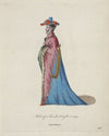 Habit of a French knight in 1399. Comte Français. (1757-1772)