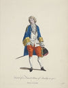 Habit of a French man of quality in 1700. Francois de qualité. (1757-1772)
