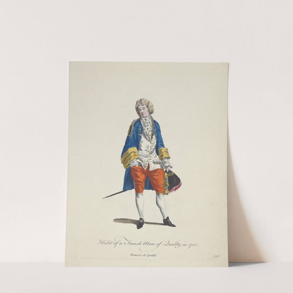 Habit of a French man of quality in 1700. Francois de qualité. (1757-1772) by Charles Grignion