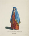 Habit of a gentlewoman in Moscow in 1768. Femme de Moscou (1757-1772)