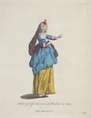 Habit of a gentlewoman of Brabant in 1640. Dame Brabançonne. (1757-1772)