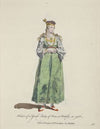 Habit of a Greek lady of Pera in Natolia, in 1568. Fille d’Grecque dans la Natolie. (1757-1772)