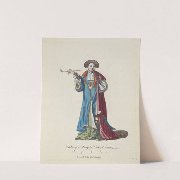 Habit of a lady in Chinese Tartary 1700. Dame de la Tartarie Chinoise. (1757-1772) by Charles Grignion