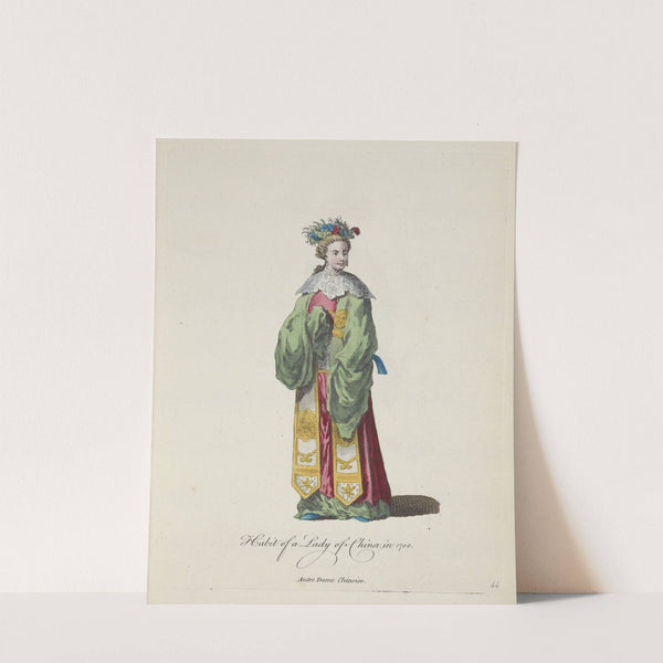 Habit of a lady of China in 1700. Autre dame Chinoise. (1757-1772) by Charles Grignion