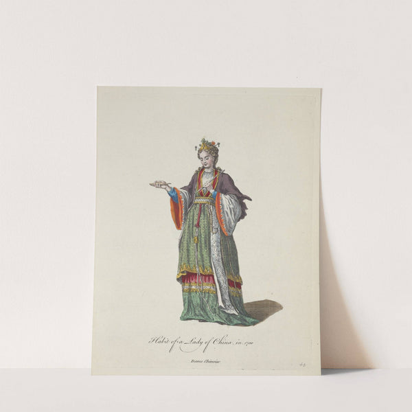 Habit of a lady of China in 1700. Dame Chinoise. (1757-1772) by Charles Grignion