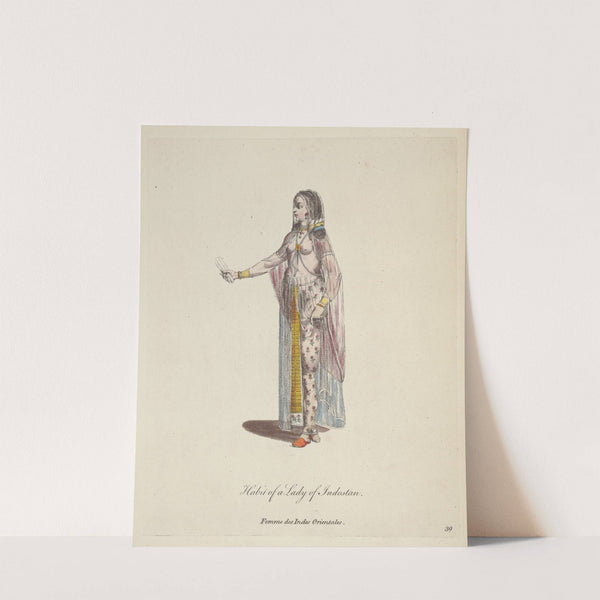 Habit of a lady of Indostan. Femme des Indes Orientales 2 (1757-1772) by Charles Grignion