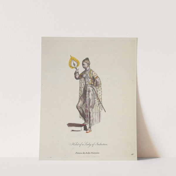 Habit of a lady of Indostan. Femme des Indes Orientales 3 (1757-1772) by Charles Grignion