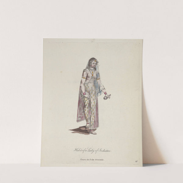 Habit of a lady of Indostan. Femme des Indes Orientales (1757-1772) by Charles Grignion