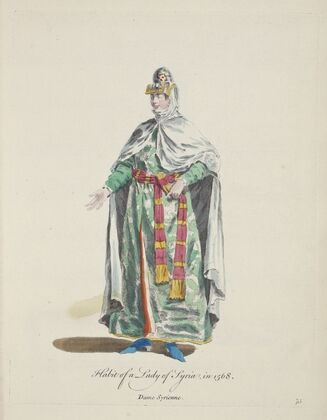 Habit of a lady of Syria in 1568. Dame Syrienne. (1757-1772)