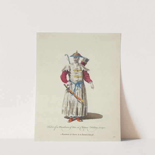 Habit of a mandarin of war in Chinese Tartary in 1700. Mandarin de guerre de la Tartarie Chinoise. (1757-1772) by Charles Grignion