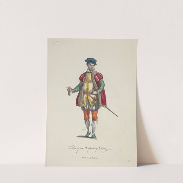 Habit of a merchant of Dantzic. Marchand de Dantzic. (1757-1772) by Charles Grignion