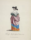 Habit of a merchant’s wife of London in 1640. Femme d’un marchand de Londres. (1757-1772)