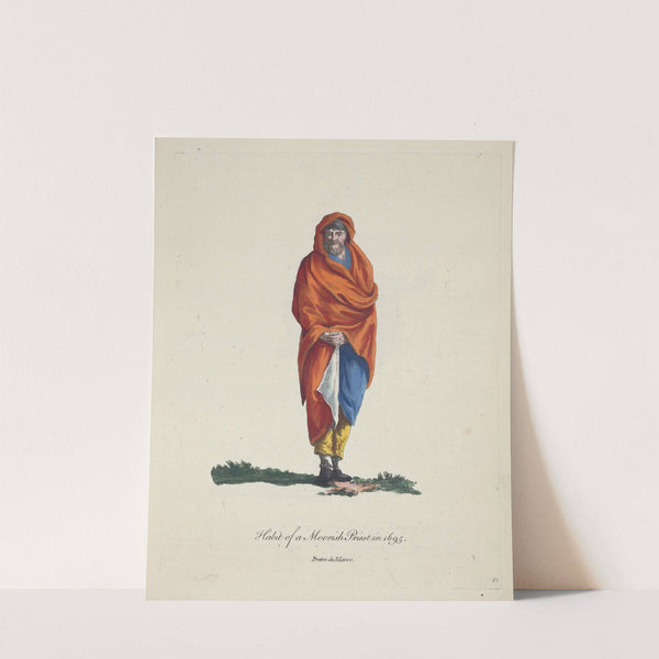Habit of a Moorish priest in 1695. Pretre de Maroc. (1757-1772) by Charles Grignion