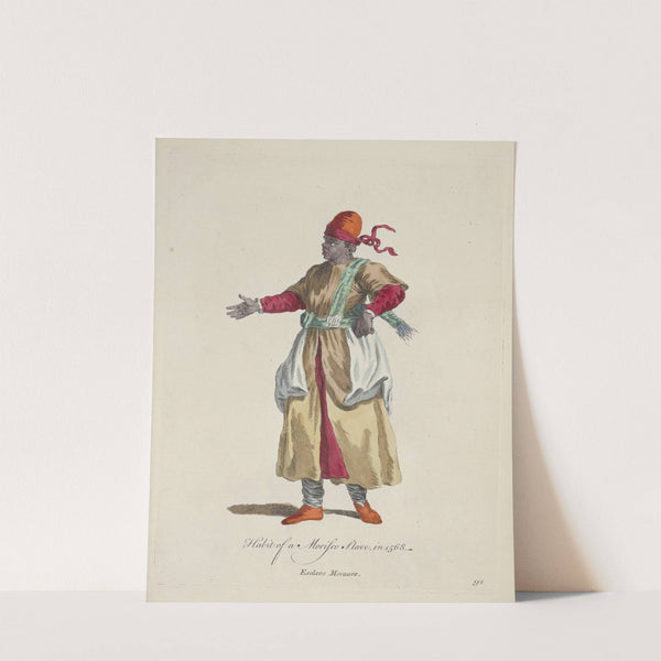Habit of a morisco slave in 1568. Esclave moraure. (1757-1772) by Charles Grignion