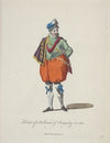 Habit of a nobleman of Burgundy in 1581. Noble Bourguignon. (1757-1772)