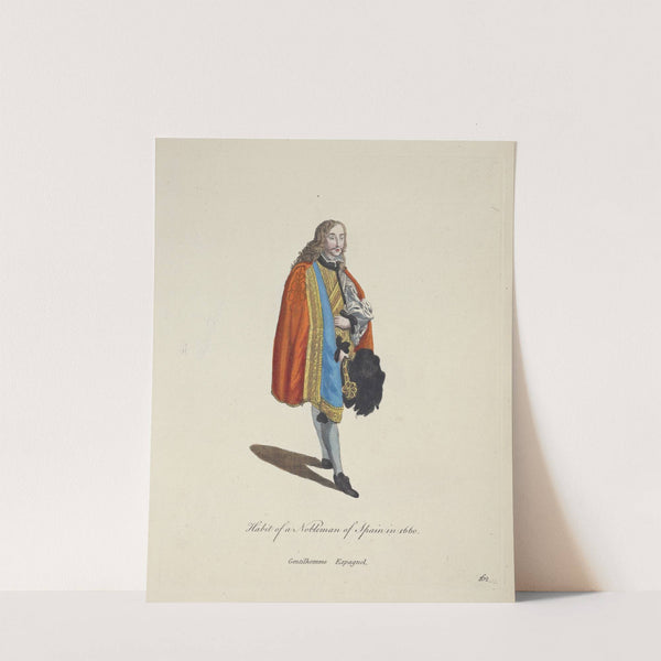 Habit of a nobleman of Spain in 1660. Gentilhomme Espagnol. (1757-1772) by Charles Grignion