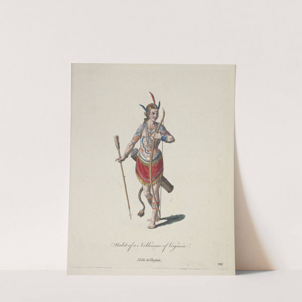Habit of a nobleman of Virginia. Noble de Virginie. (1757-1772) by Charles Grignion