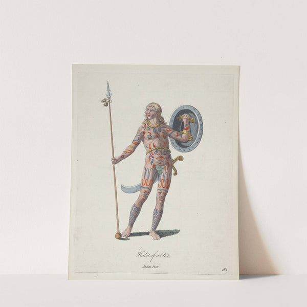 Habit of a Pict. Ancient Pict. (1757-1772) by Charles Grignion