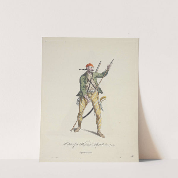 Habit of a Rascian Tolpatch in 1742. Tolpache Rascien. (1757-1772) by Charles Grignion