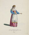 Habit of a Russian girl in 1764. Fille Russe. (1757-1772)