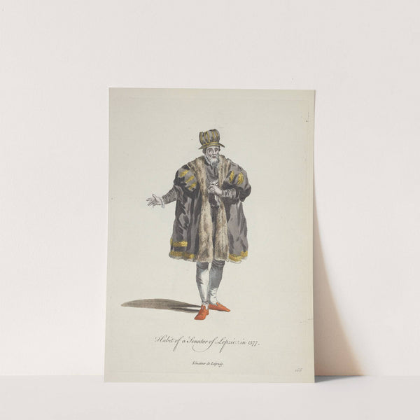 Habit of a senator of Lepzic in 1577. Sénateur de Leipzig. (1757-1772) by Charles Grignion