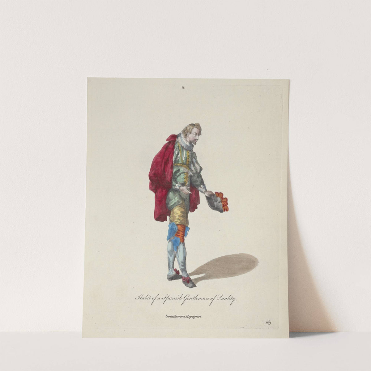 Habit of a Spanish gentlman of quality. Gentilhomme Espagnol. (1757-1772) by Charles Grignion