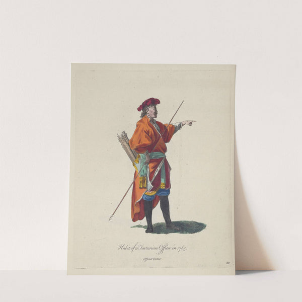 Habit of a Tartarian officer in 1765. Officier Tartar. (1757-1772) by Charles Grignion