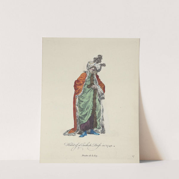 Habit of a Turkish priest, in 1749. Prestre de la loy. (1757-1772) by Charles Grignion