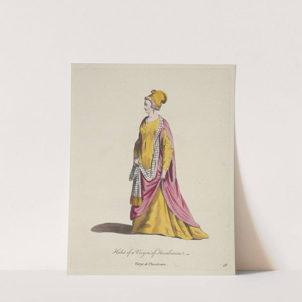 Habit of a virgin of Thesalonica. Vierge de Thesalonica. (1757-1772) by Charles Grignion