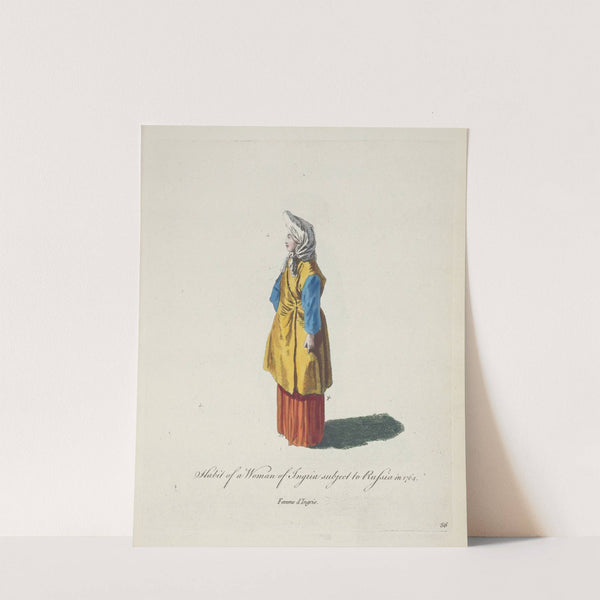 Habit of a woman of Ingria subject to Russia in 1764. Femme d’Ingrie. (1757-1772) by Charles Grignion