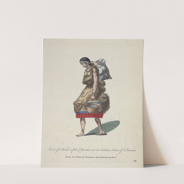 Habit of a woman of the Christianoux an Indian nation of North America (1757-1772) by Charles Grignion