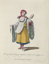 Habit of a young lady of Argentiera and island in the Archipelago in 1700. Fille de l’Argentiere Isle de l’Archipel. (1757-1772)