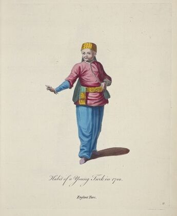 Habit of a young Turk in 1700. Enfant Turc. (1757-1772)