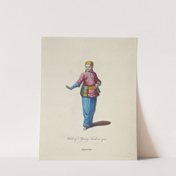 Habit of a young Turk in 1700. Enfant Turc. (1757-1772) by Charles Grignion