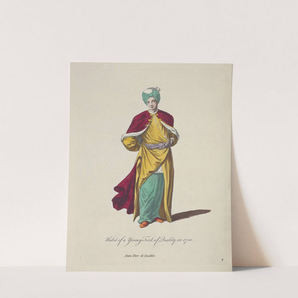 Habit of a young Turk of quality in 1700. Jeune Turc de qualité. (1757-1772) by Charles Grignion